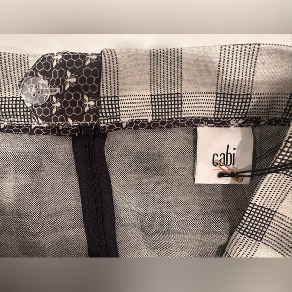 Cabi Valentina - Grey and White Checker Pattern - Sz 8 Office Career Staple - Picture 9 of 9
